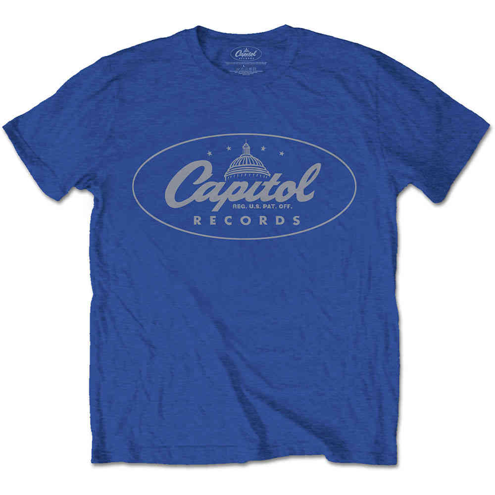 Capitol Records - Logo Heren Tshirt - Blauw